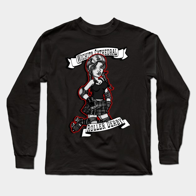 Roller Derby Girl Long Sleeve T-Shirt by silentrob668